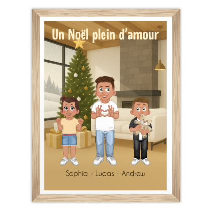 Affiche Noël cadeau grands-parents