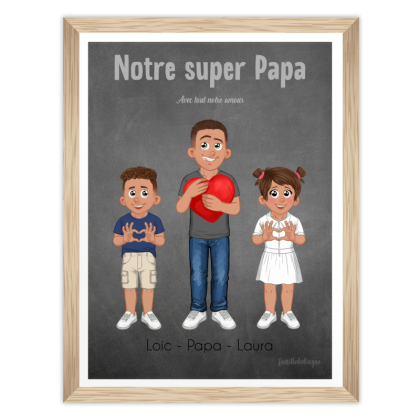 Affiche Noël | Cadeau Noël Papa