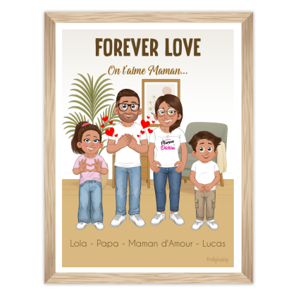 Affiche personnalisée | Maman