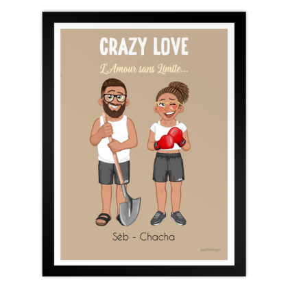 Affiche Saint-Valentin – Crazy love
