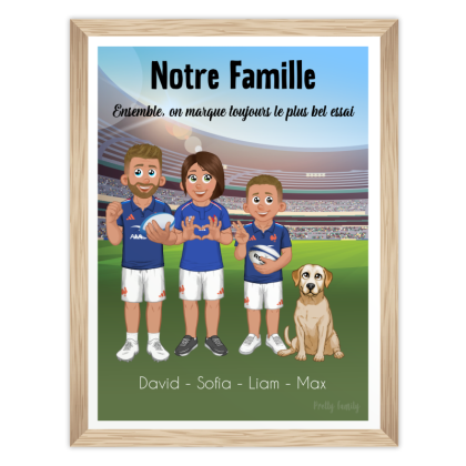Poster di famiglia  | Appassionato di rugby
