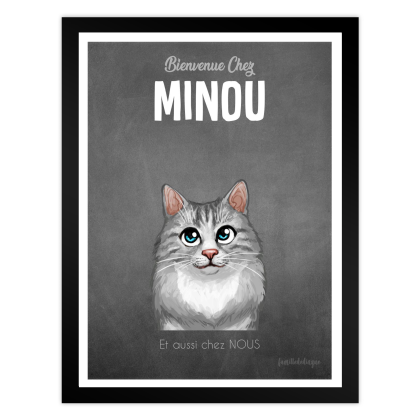 Poster Katze personalisiert