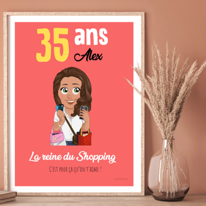 Affiche Anniversaire Femme