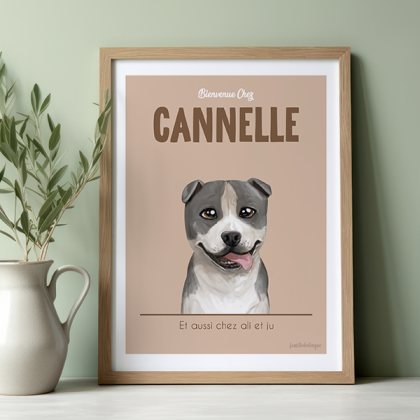 Affiche Chien personnalisé