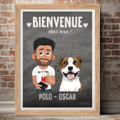 Affiche DUO Maître et chien