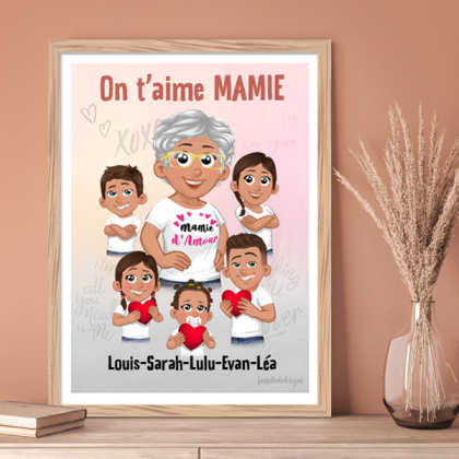 Affiche On t'aime Mamie