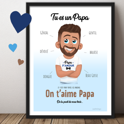 Affiche PAPA personnalisable