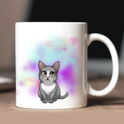 Cat mug | Short-haired Munchkin 