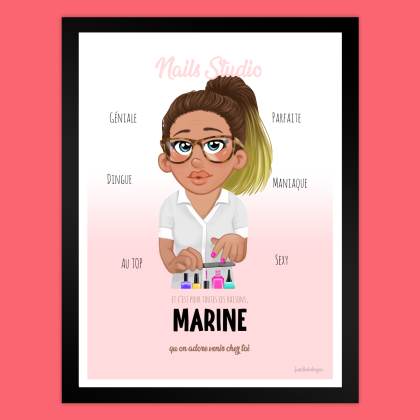 Customised poster | nail technician