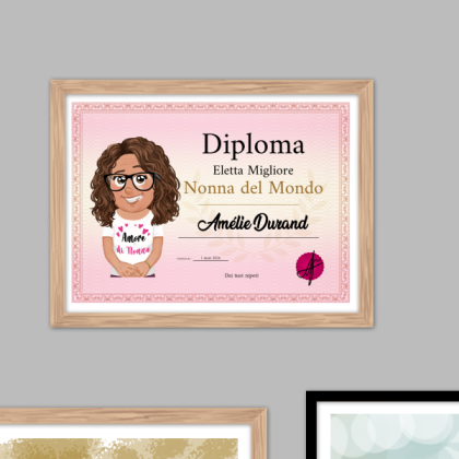 Diploma della Migliore Nonna del Mondo