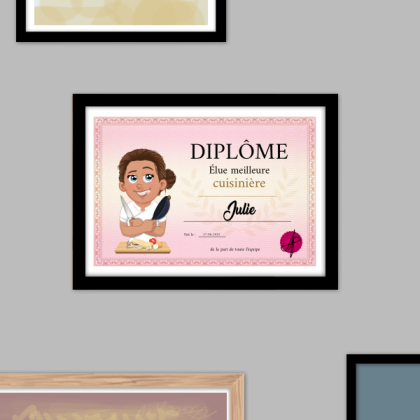Diplôme Meilleure Cuisinière