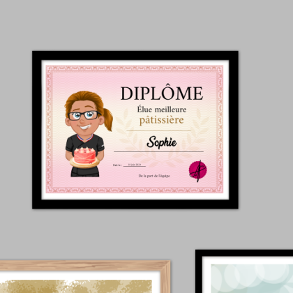 Diplôme Meilleure patissiere