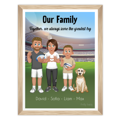 Family poster | Rugby Fan