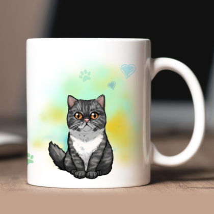 Mug chat | Exotic Shorthair