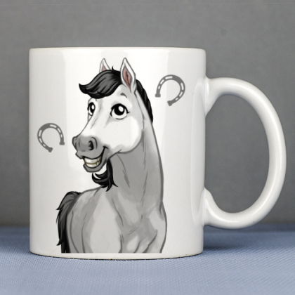 Mug Cheval personnalisé cheval blanc - 1 Avatar