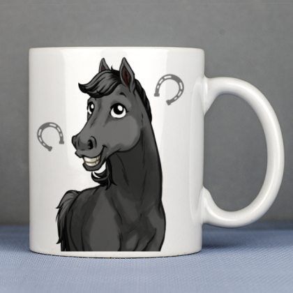 Mug Cheval personnalisé cheval noir - 1 Avatar