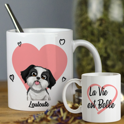 Mug Chien La vie est belle - 1 Avatar