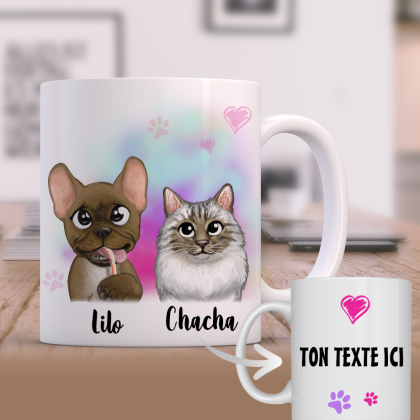 Mug personnalisé Animaux - 2 Avatar