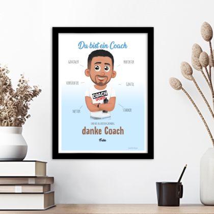 Personalisiertes Poster | Coach