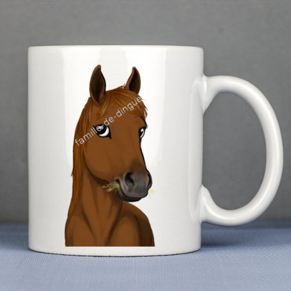 Personalized chestnut Horse Mug - 1 Avatar