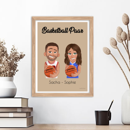 Poster | Basketball-Fan-Paar