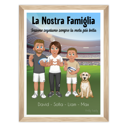 Poster di famiglia  | Appassionato di rugby