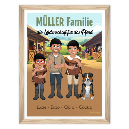 Poster Familienporträt | EQUITATION