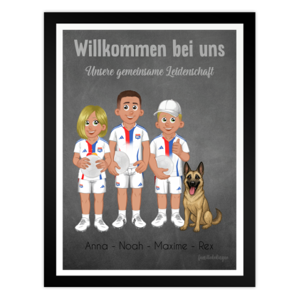 Poster Familienporträt | OL-Fußballfans