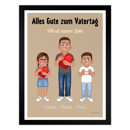 Poster Familienporträt | Vatertag