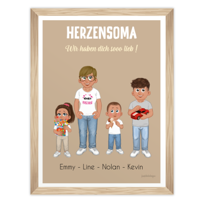 Poster | Oma wir lieben dich