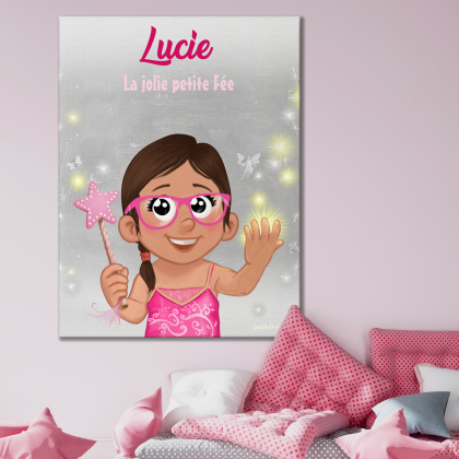 Toile personnalisée XXL Enfant Fée