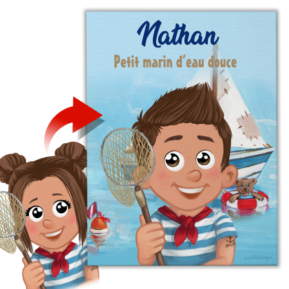 Toile personnalisée XXL enfant Marin