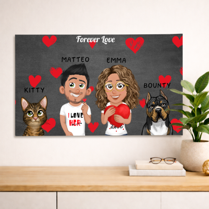 Valentine's Day canvas 30cm