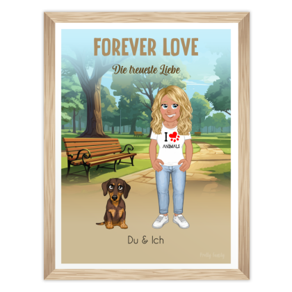 Valentinstag-Poster / Mein Hund und ich