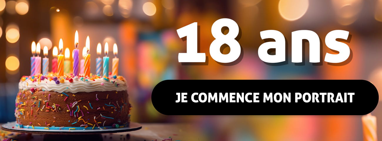 Bougie d'anniversaire 18 ans