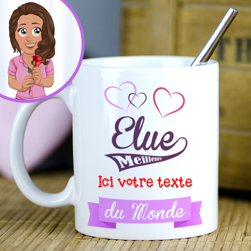 Mug femme élue meilleure du monde