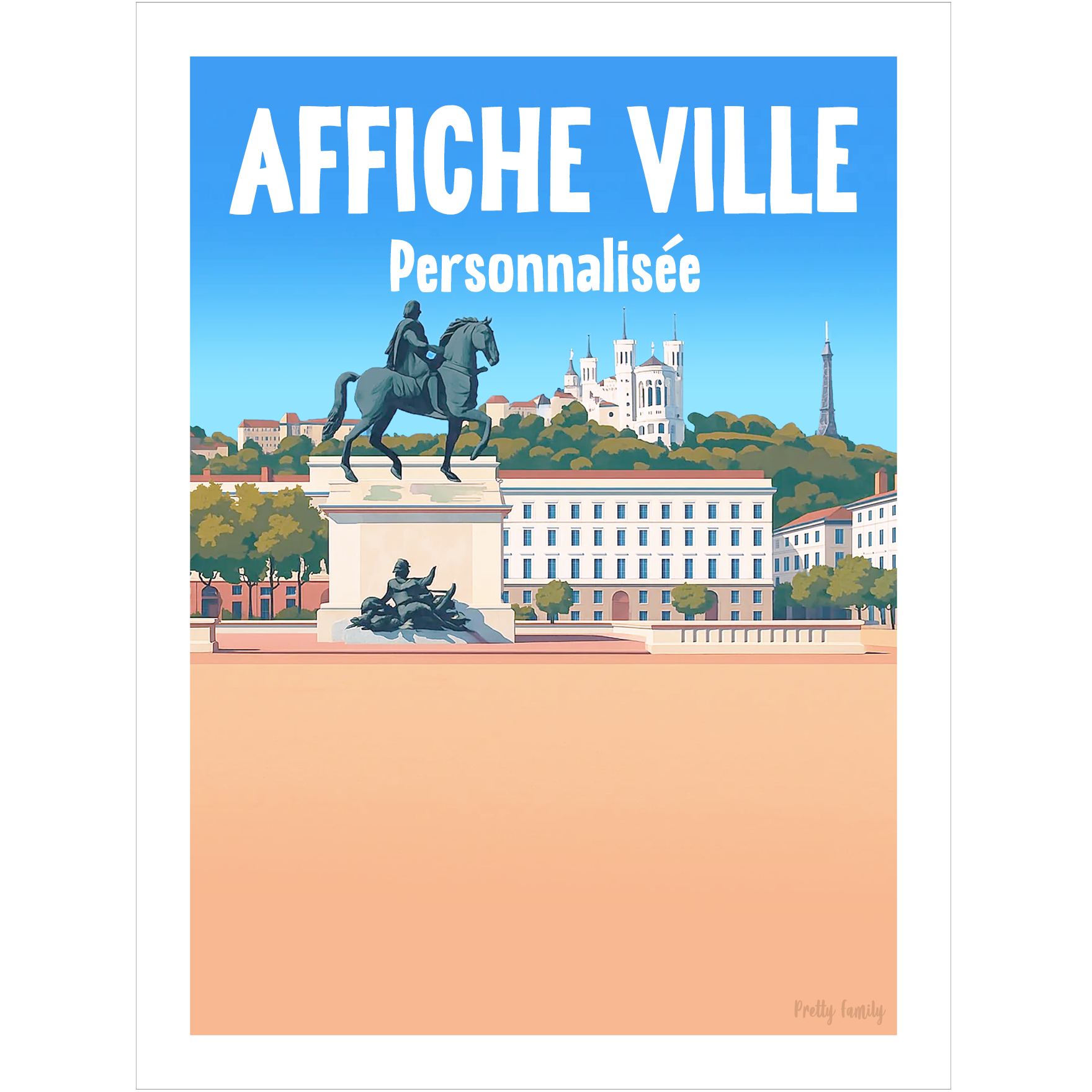 Portrait de famille personnalisé pour déco de maison Design