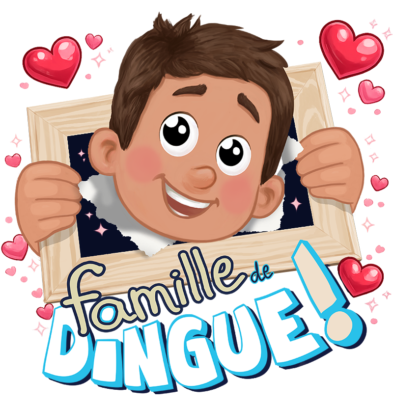 Dingue Portrait personnalisé et rigolo | Famille de Dingue