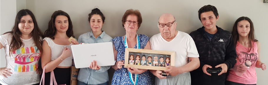 Portrait personnalisé et rigolo | Famille de Dingue